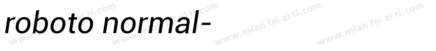 roboto normal字体转换